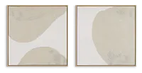 Salli Beige Set Of 2 Framed Wall Art