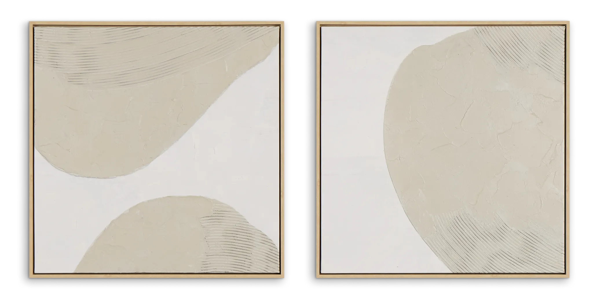 Salli Beige Set Of 2 Framed Wall Art