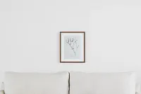 Sprout Gray Framed Wall Art