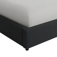 Grayton Elite Black 44" Upholstered Platform Bed