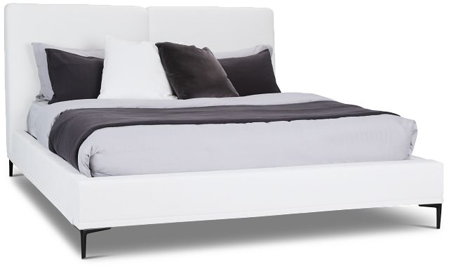 Emit Ivory Uph Panel Bed