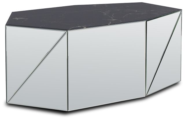 Alexia Black Mirrored Coffee Table