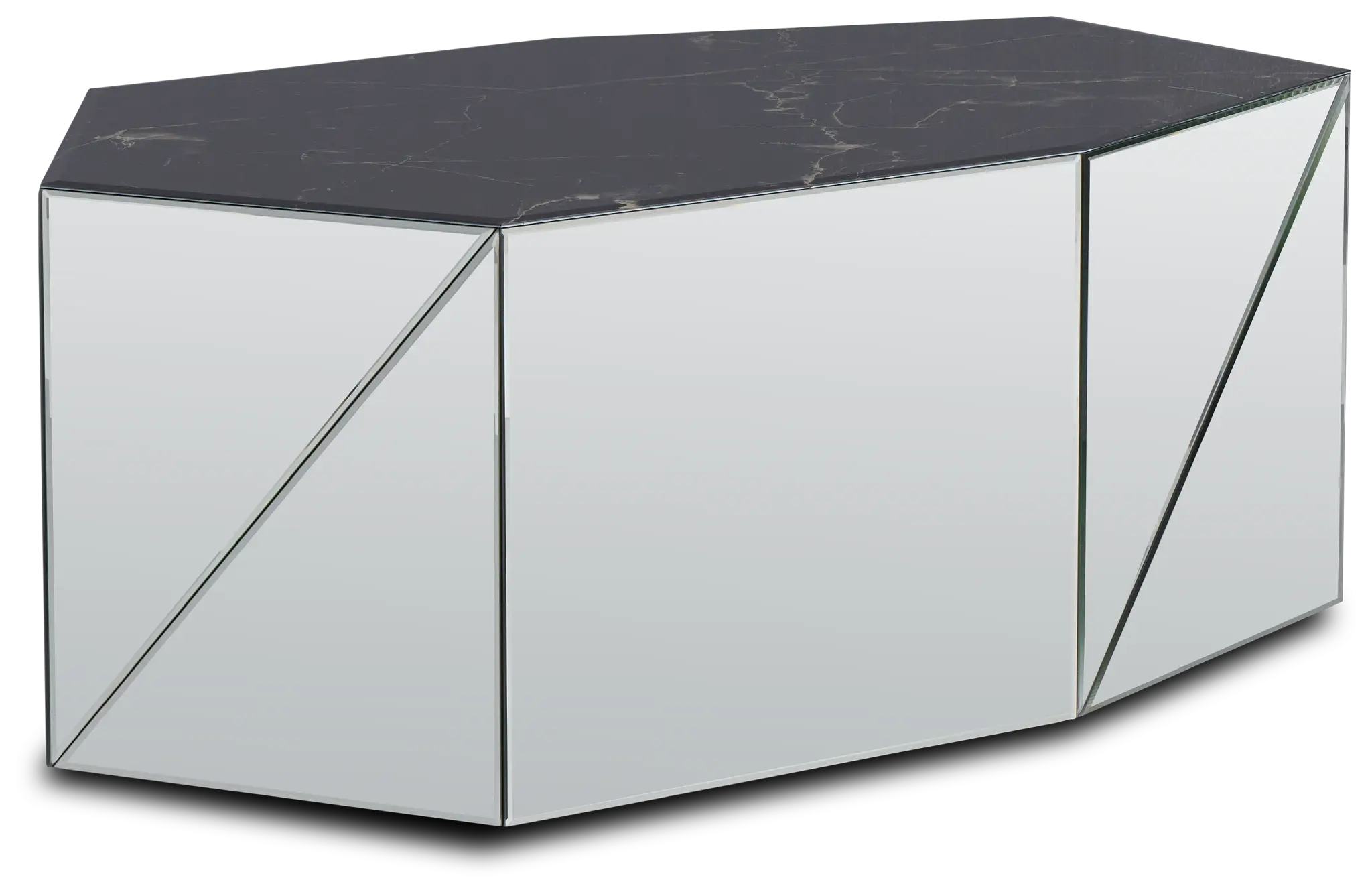 Alexia Black Mirrored Coffee Table Alexia Black Mirrored Coffee Table
