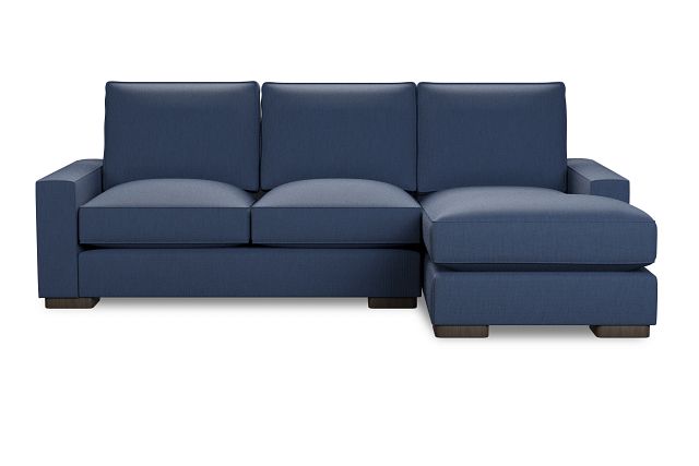 Edgewater Revenue Dark Blue Right Chaise Sectional