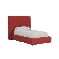 Grayton Elite Red 54" Upholstered Platform Bed