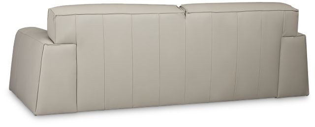 Blanca Gray Leather Sofa