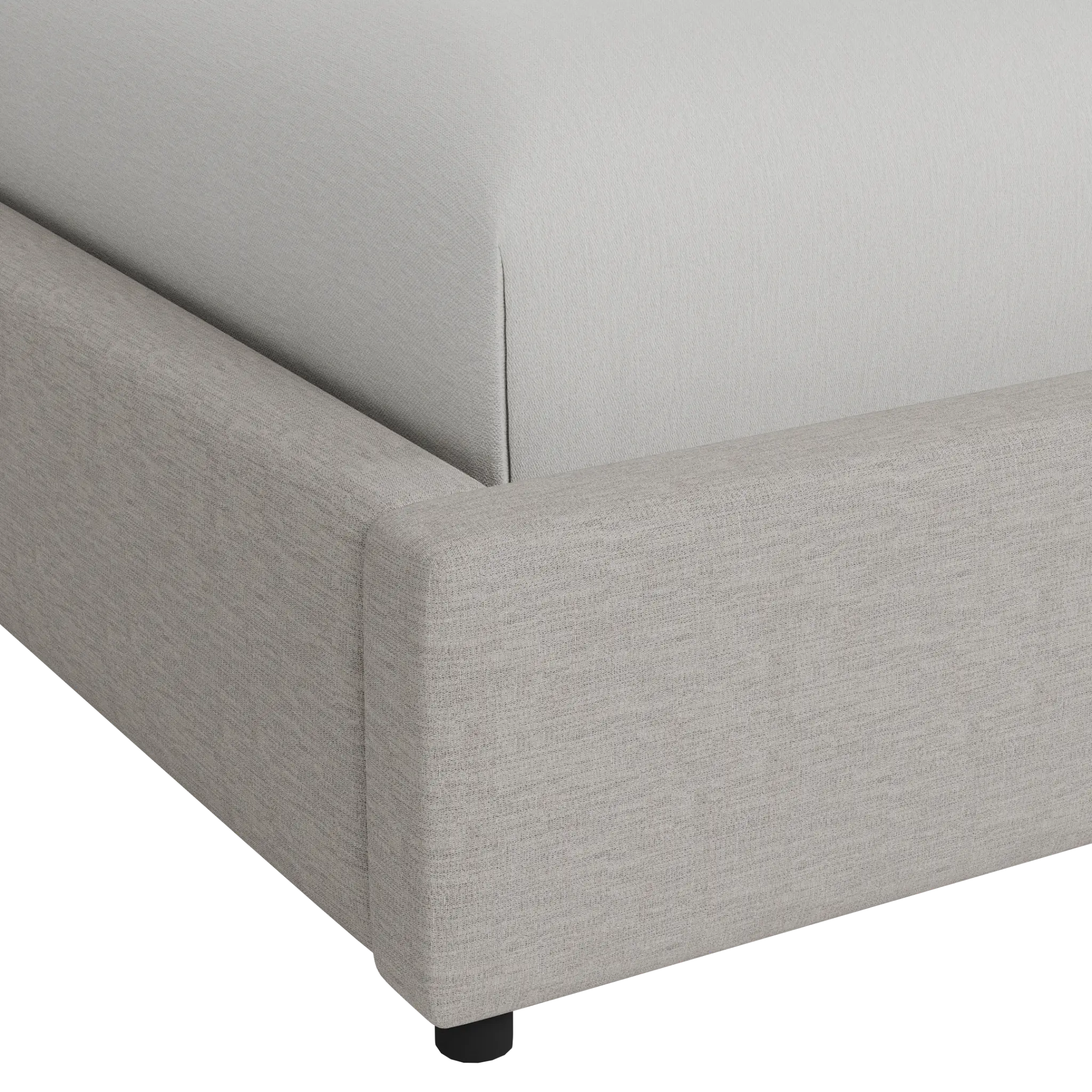 Grayton Maguire Pewter 44" Upholstered Platform Bed Grayton Maguire Pewter 44" Upholstered Platform Bed