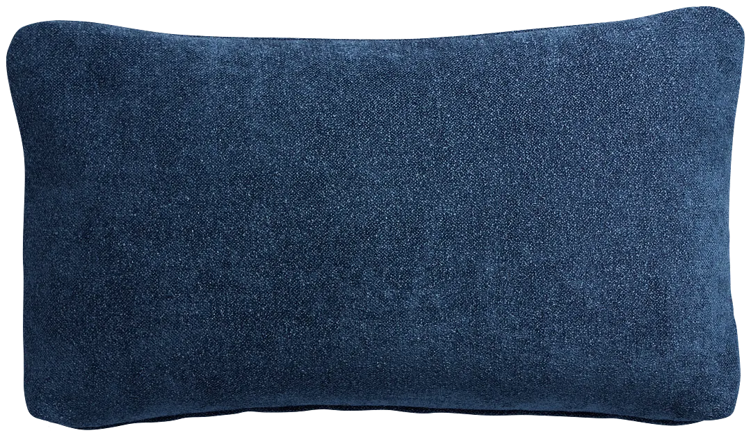 Eden Dark Blue Lumbar Accent Pillow