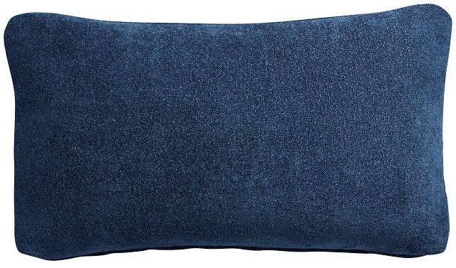 Eden Dark Blue Lumbar Accent Pillow