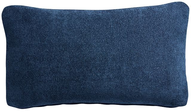 Eden Dark Blue Lumbar Accent Pillow