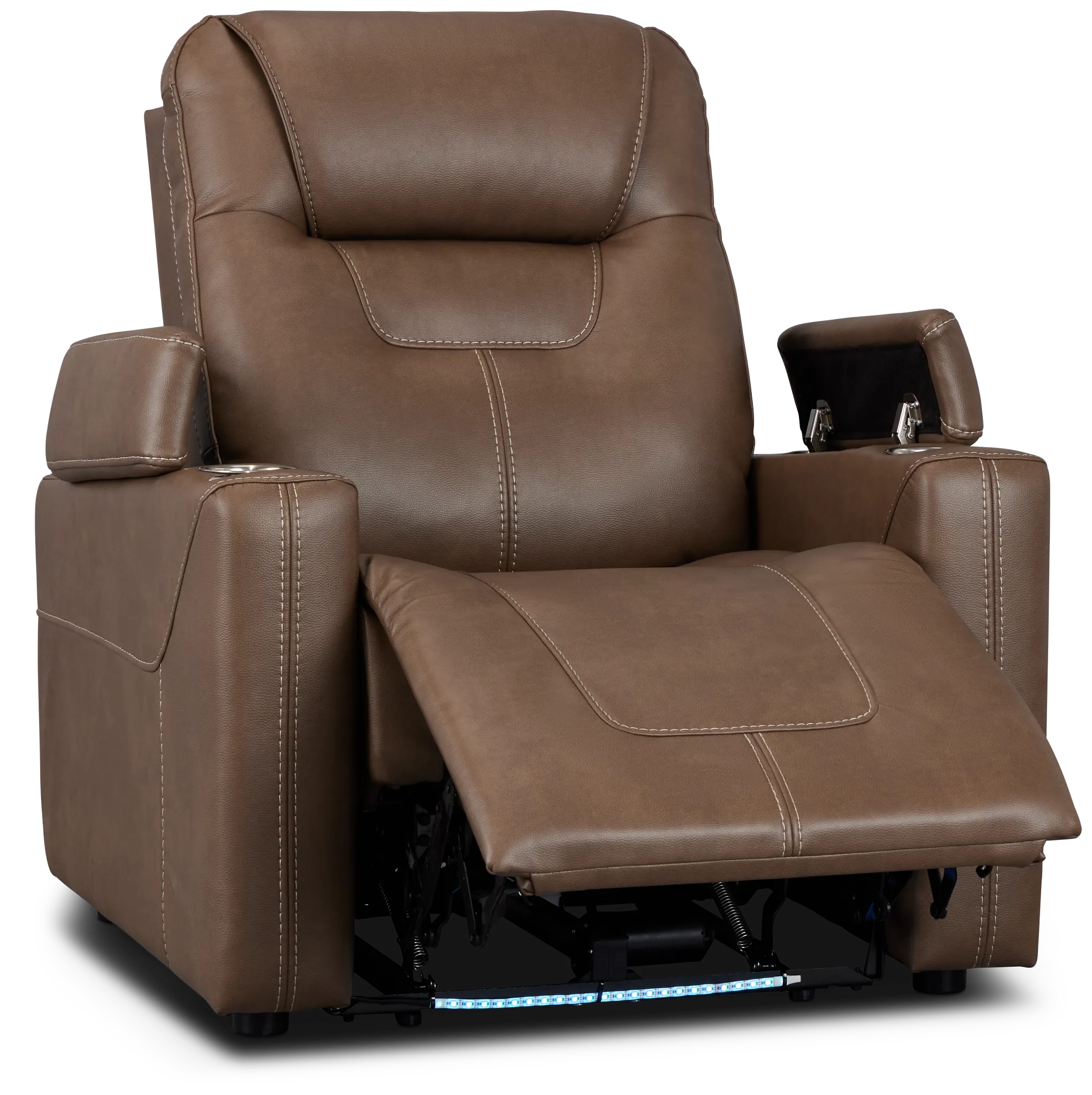 Vantage Dark Taupe Micro Power Recliner