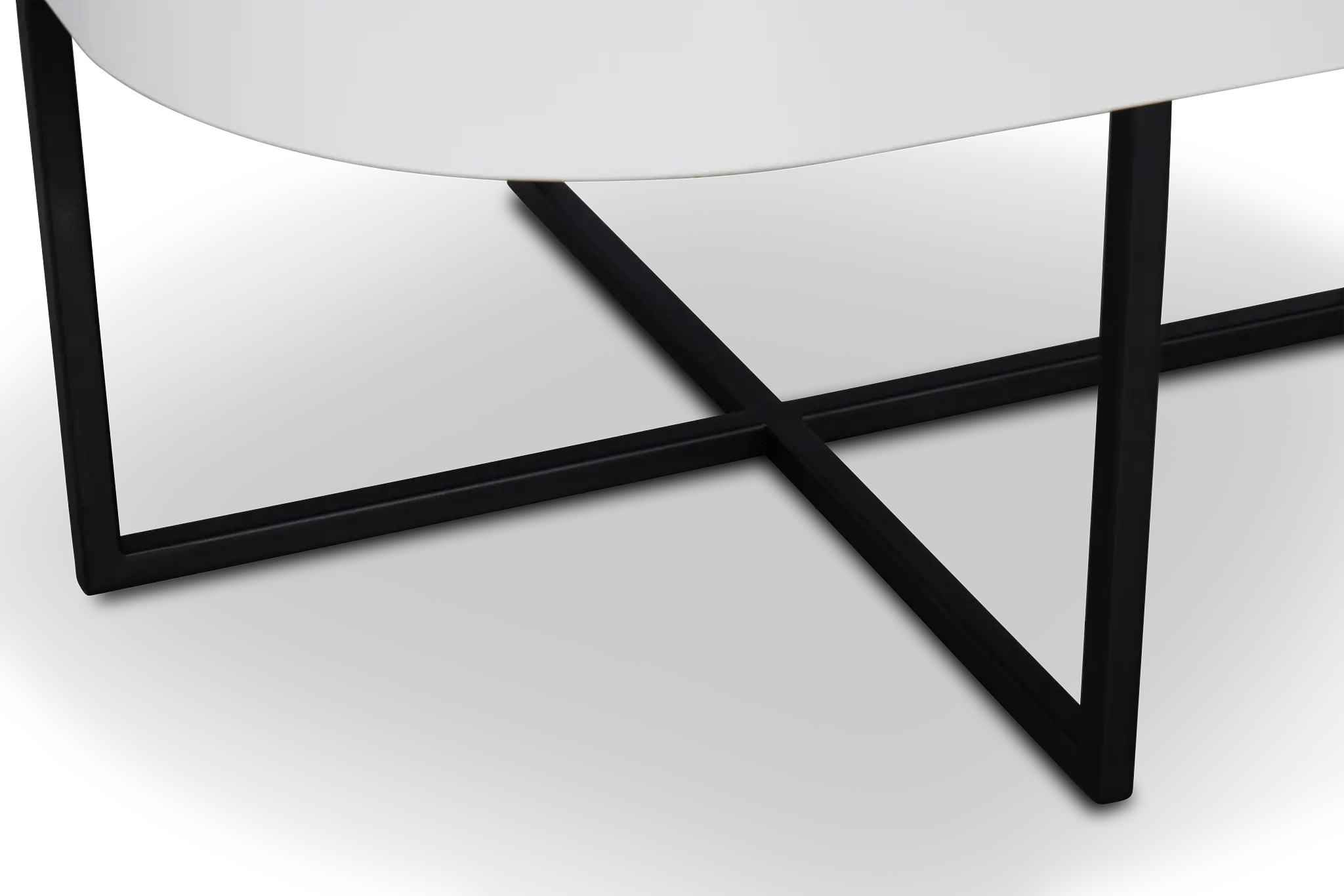 Harlan White Round End Table Harlan White Round End Table