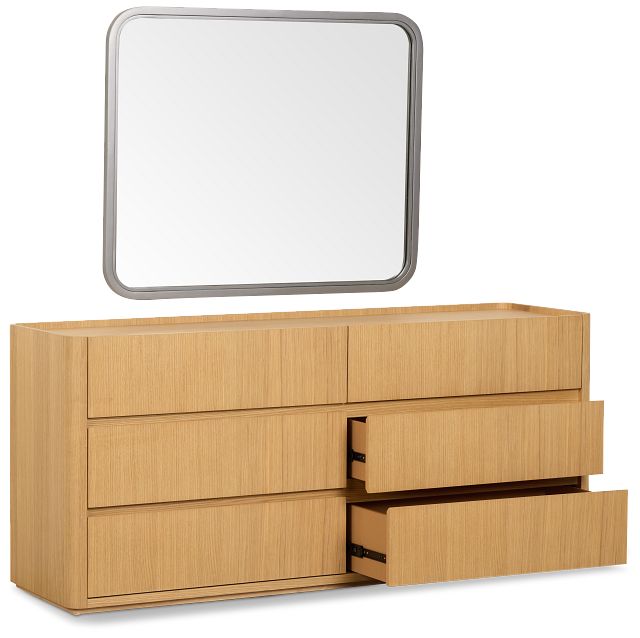 Nomad Light Tone Dresser & Mirror