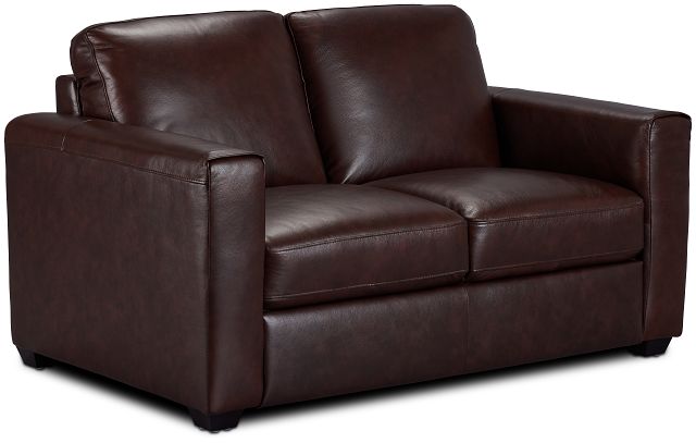 Lane Medium Brown Lthr/vinyl Loveseat