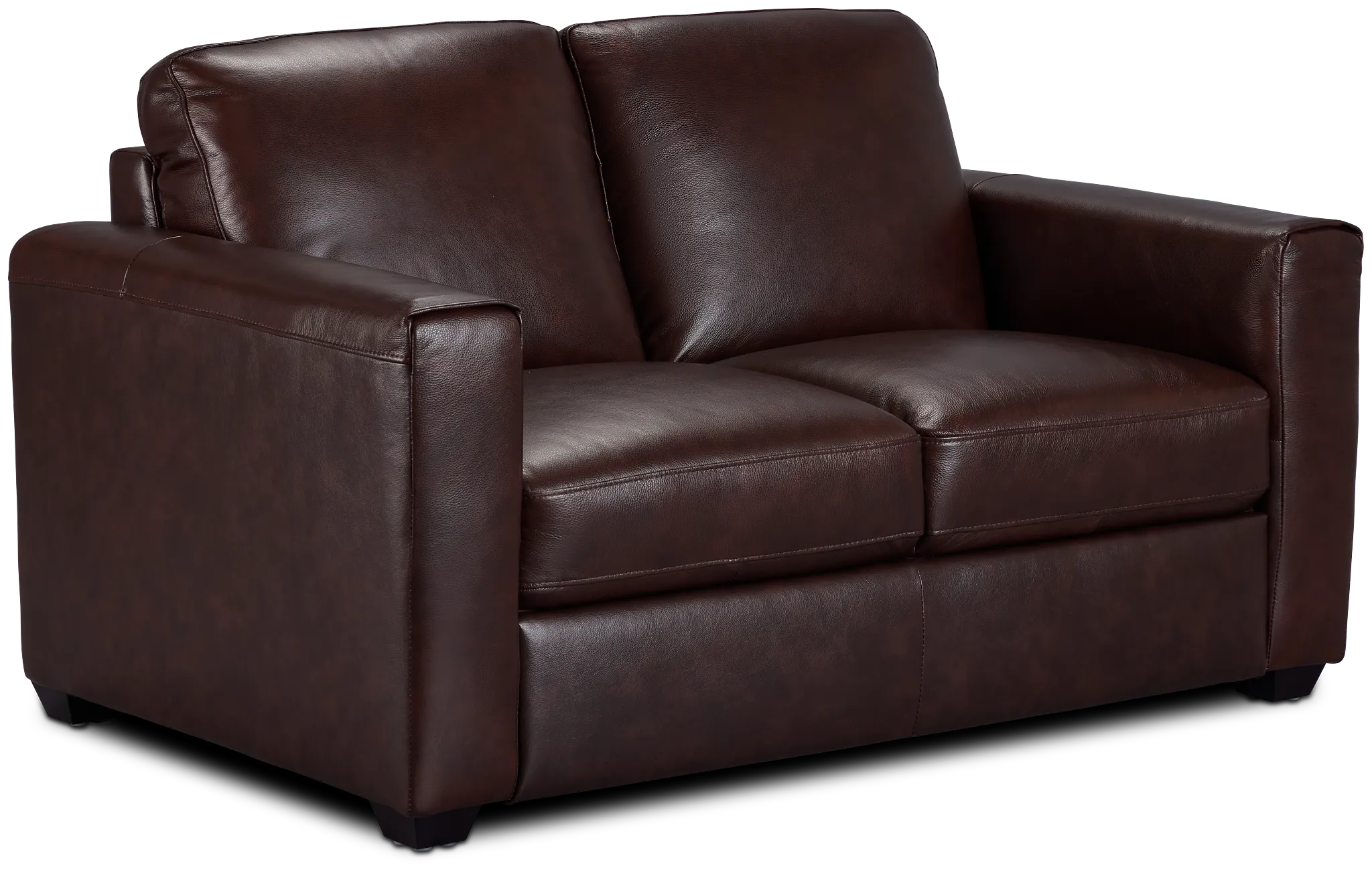 Lane Medium Brown Lthr/vinyl Loveseat