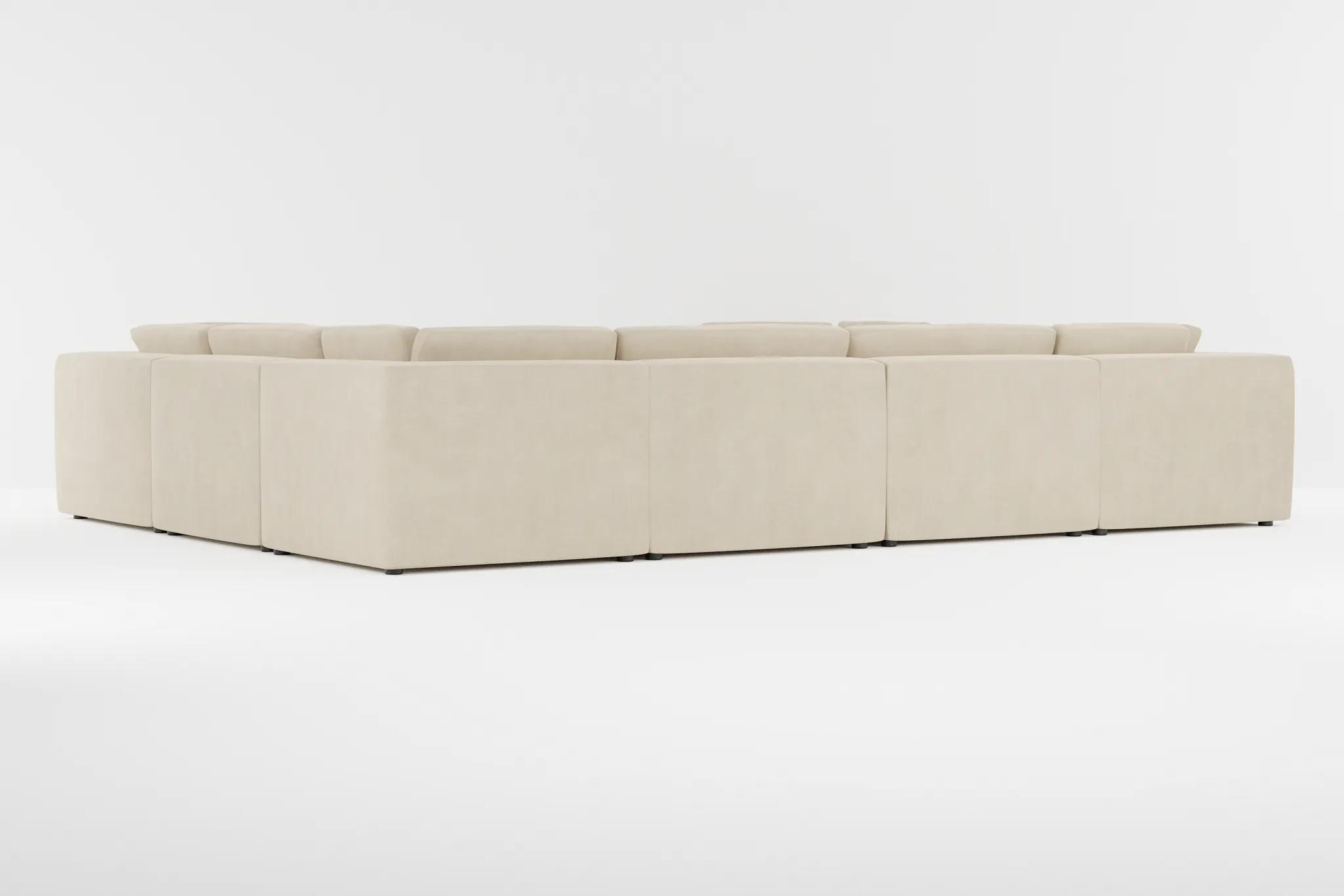 Destin Peyton Beige Fabric 8-piece Modular Sectional