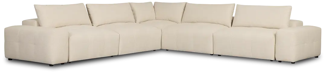 Remi Light Beige Fabric 7-piece Modular Sectional Remi Light Beige Fabric 7-piece Modular Sectional