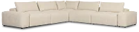 Remi Light Beige Fabric 7-piece Modular Sectional
