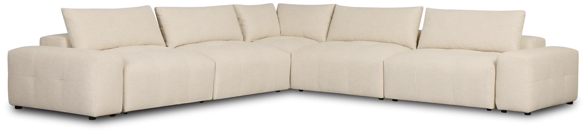 Remi Light Beige Fabric 7-piece Modular Sectional
