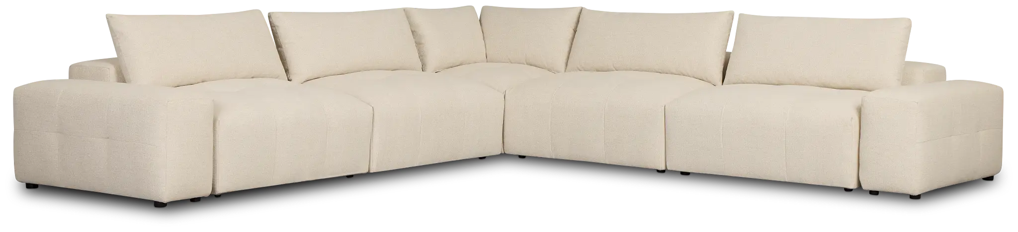 Remi Light Beige Fabric 7-piece Modular Sectional Remi Light Beige Fabric 7-piece Modular Sectional