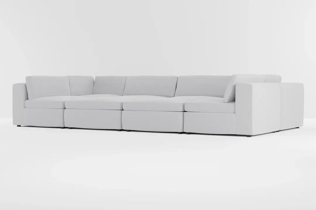 Destin Delray Light Gray Fabric 8-piece Pit Sectional Destin Delray Light Gray Fabric 8-piece Pit Sectional