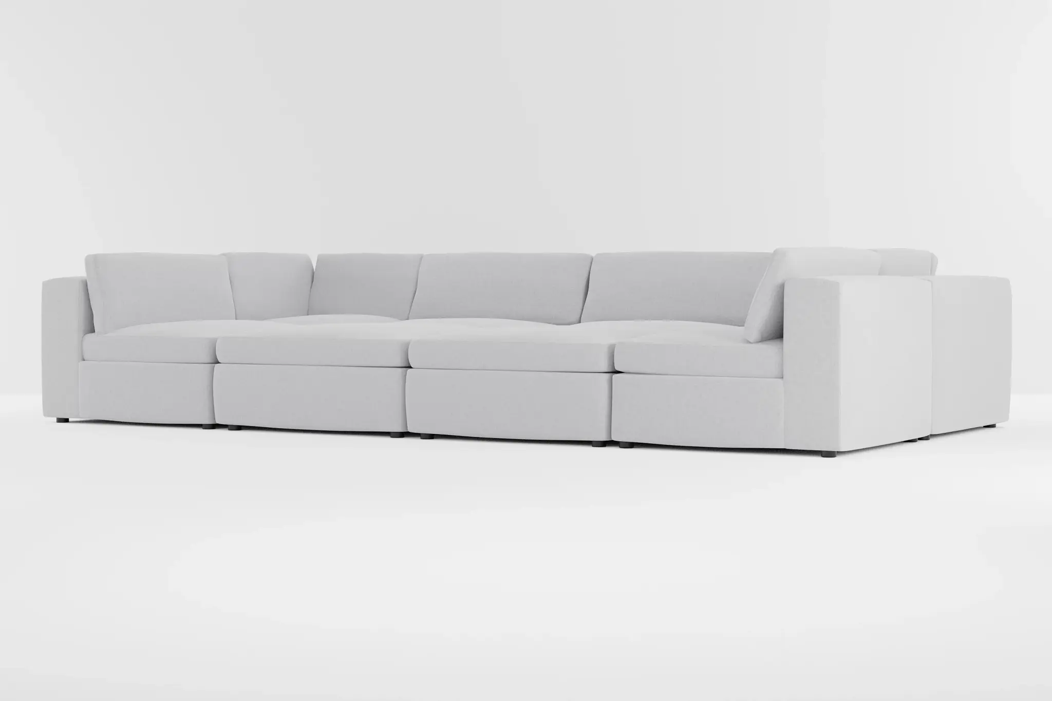 Destin Delray Light Gray Fabric 8-piece Pit Sectional Destin Delray Light Gray Fabric 8-piece Pit Sectional