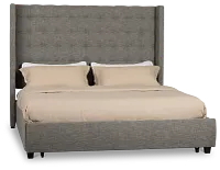 Chatham Gray High Platform Storage Bed