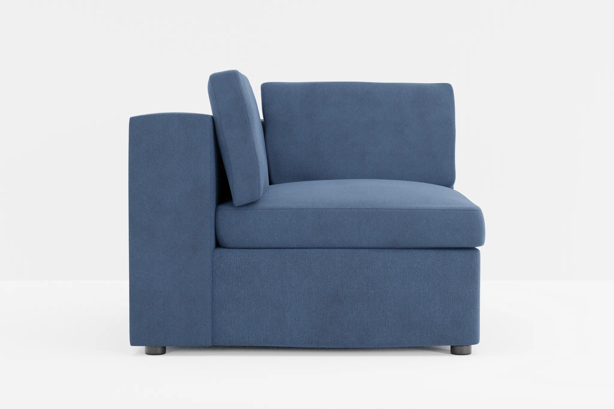 Destin Revenue Dark Blue Fabric Corner Chair