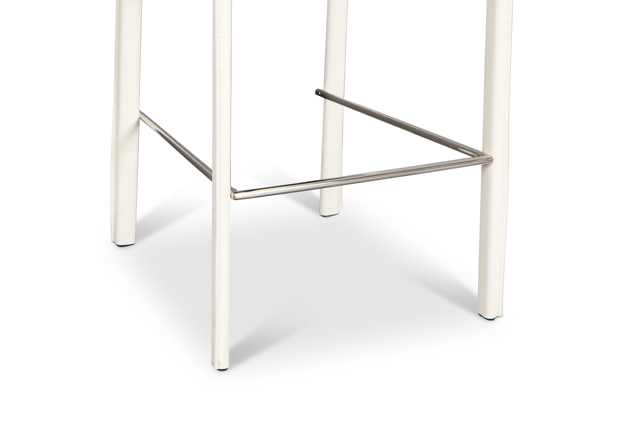 Lagos White 27" Upholstered Barstool