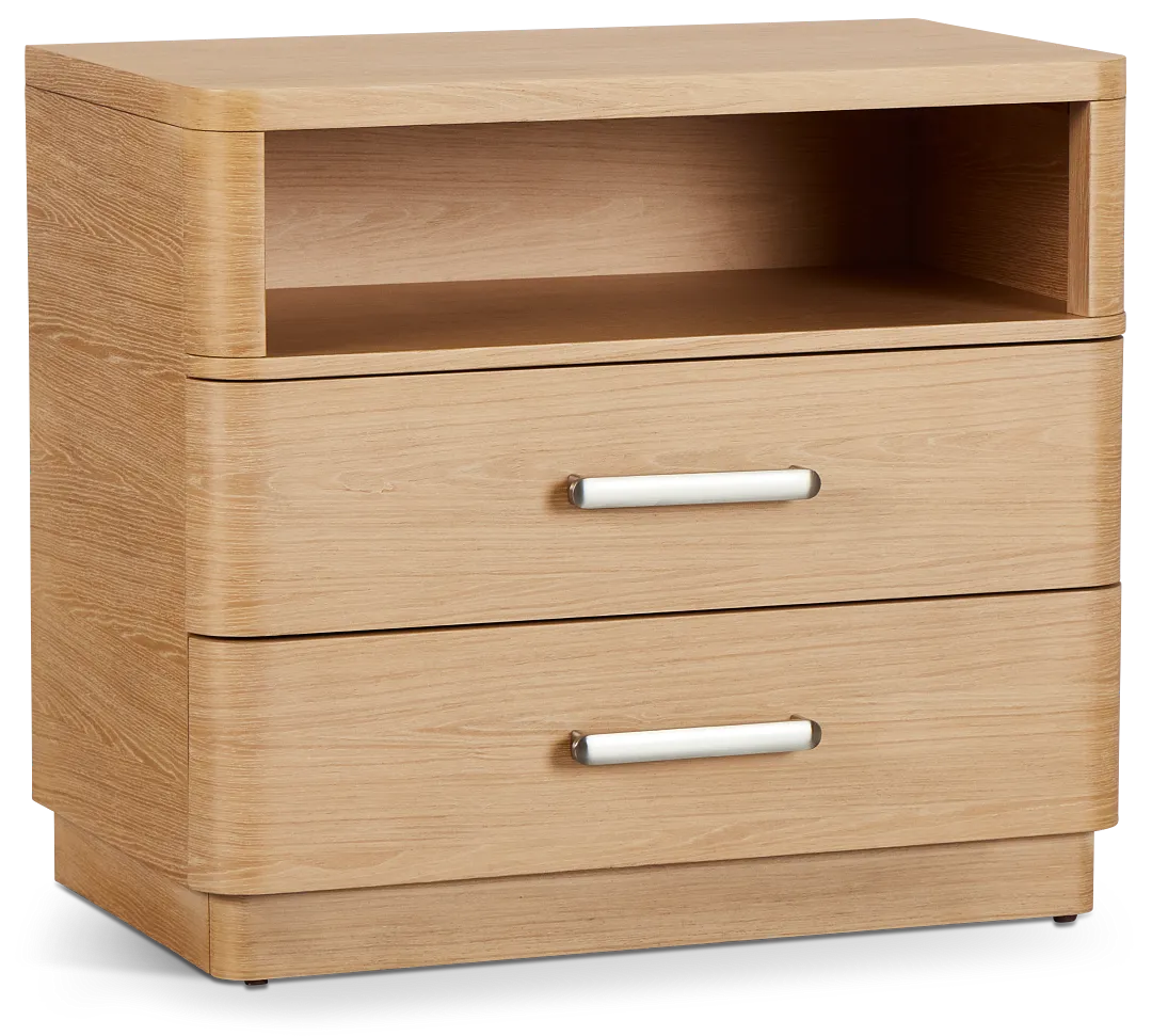 Malibu Light Tone Wood Nightstand