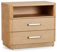 Malibu Light Tone Wood Nightstand