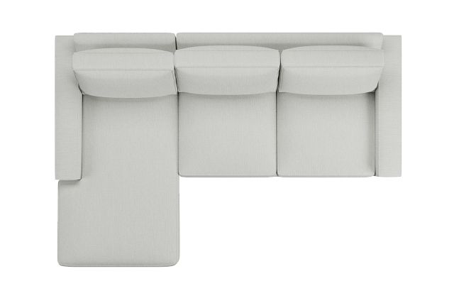 Edgewater Revenue White Left Chaise Sectional