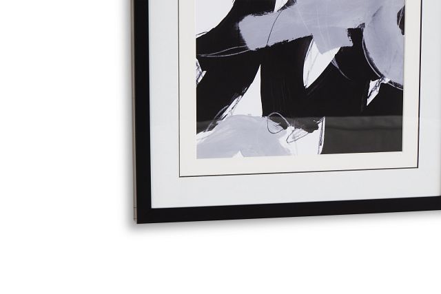 Swoosh Black Framed Wall Art