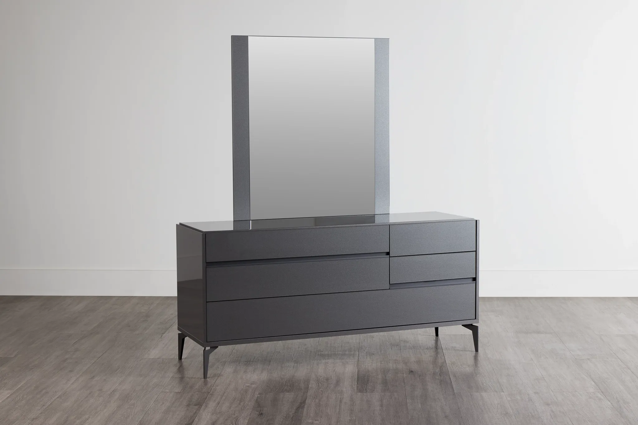 Oslo Gray Dresser & Mirror