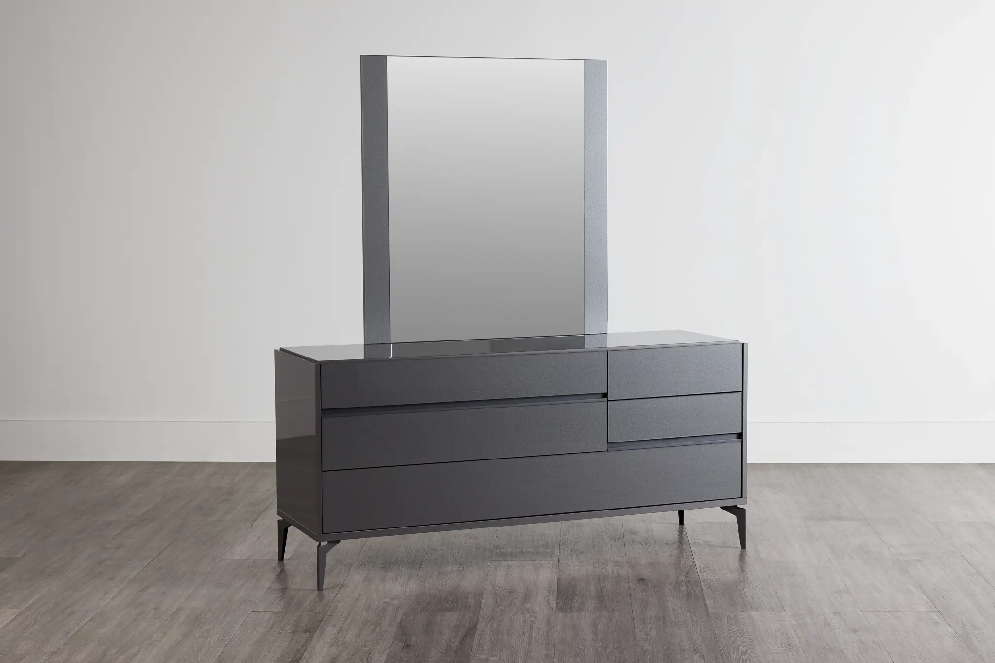 Oslo Gray Dresser & Mirror Oslo Gray Dresser & Mirror
