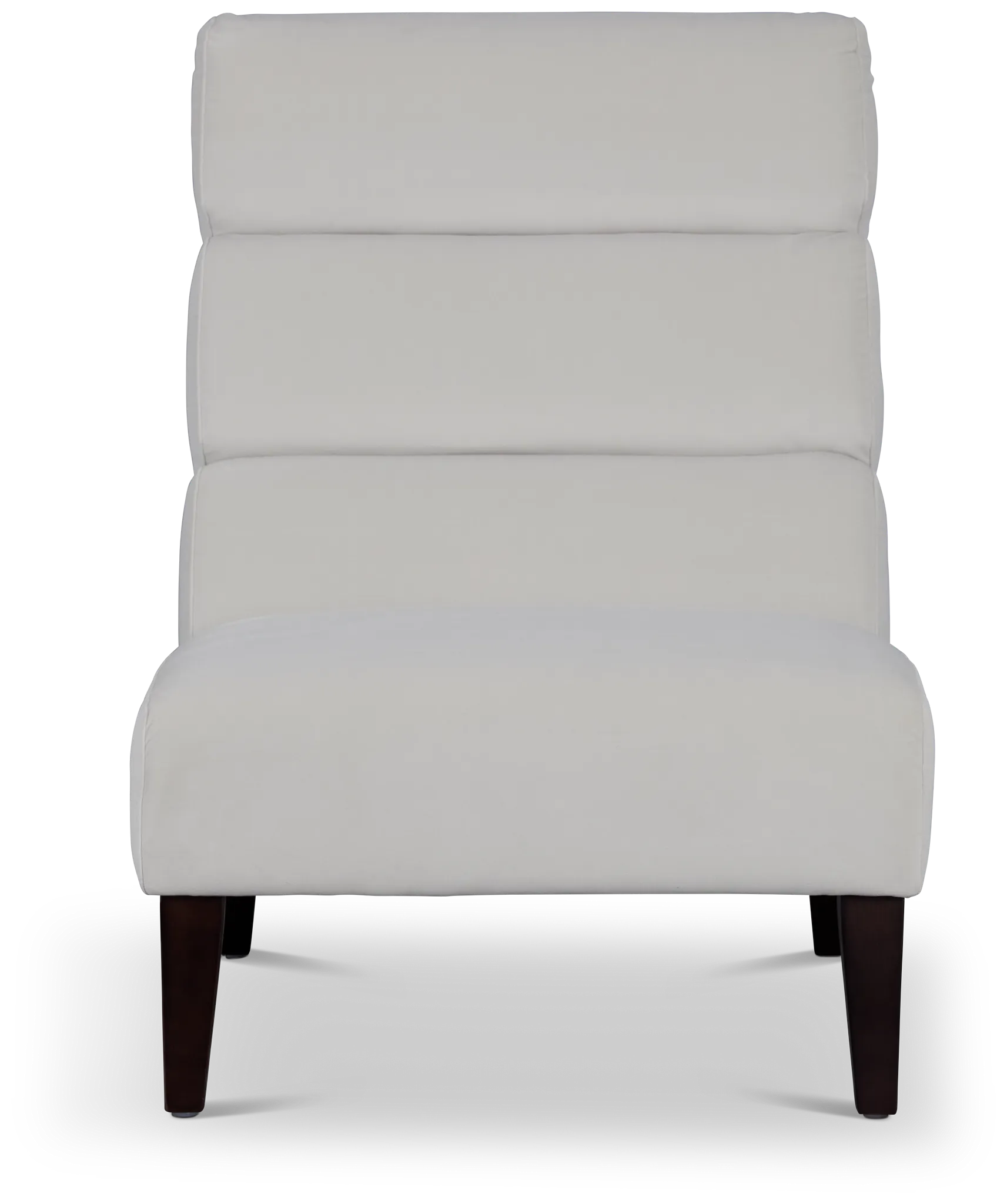 Emily White Velvet Accent Chair