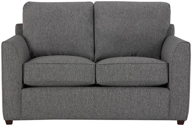 Asheville Gray Fabric Loveseat