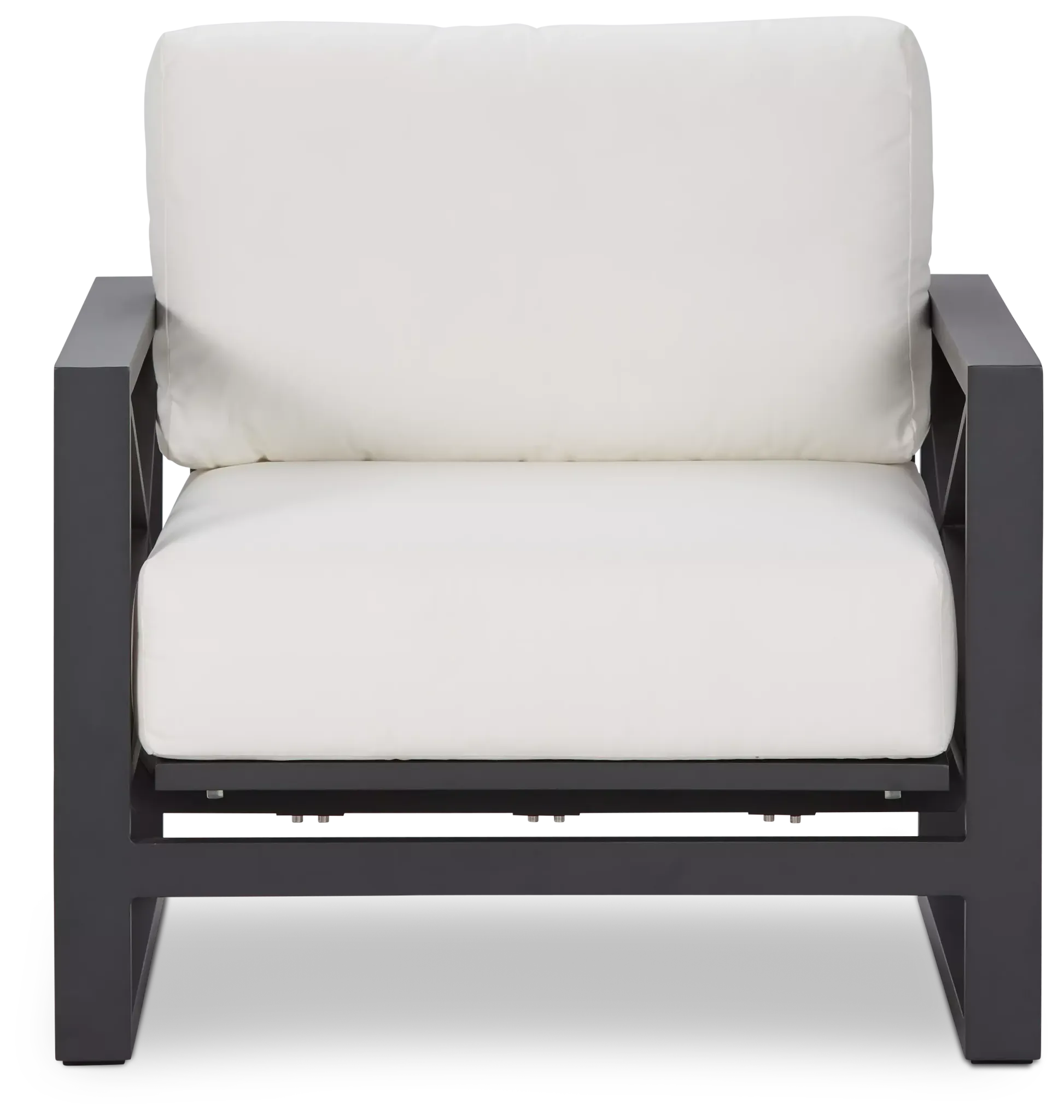 Linear Dark Gray White Rocking Chair