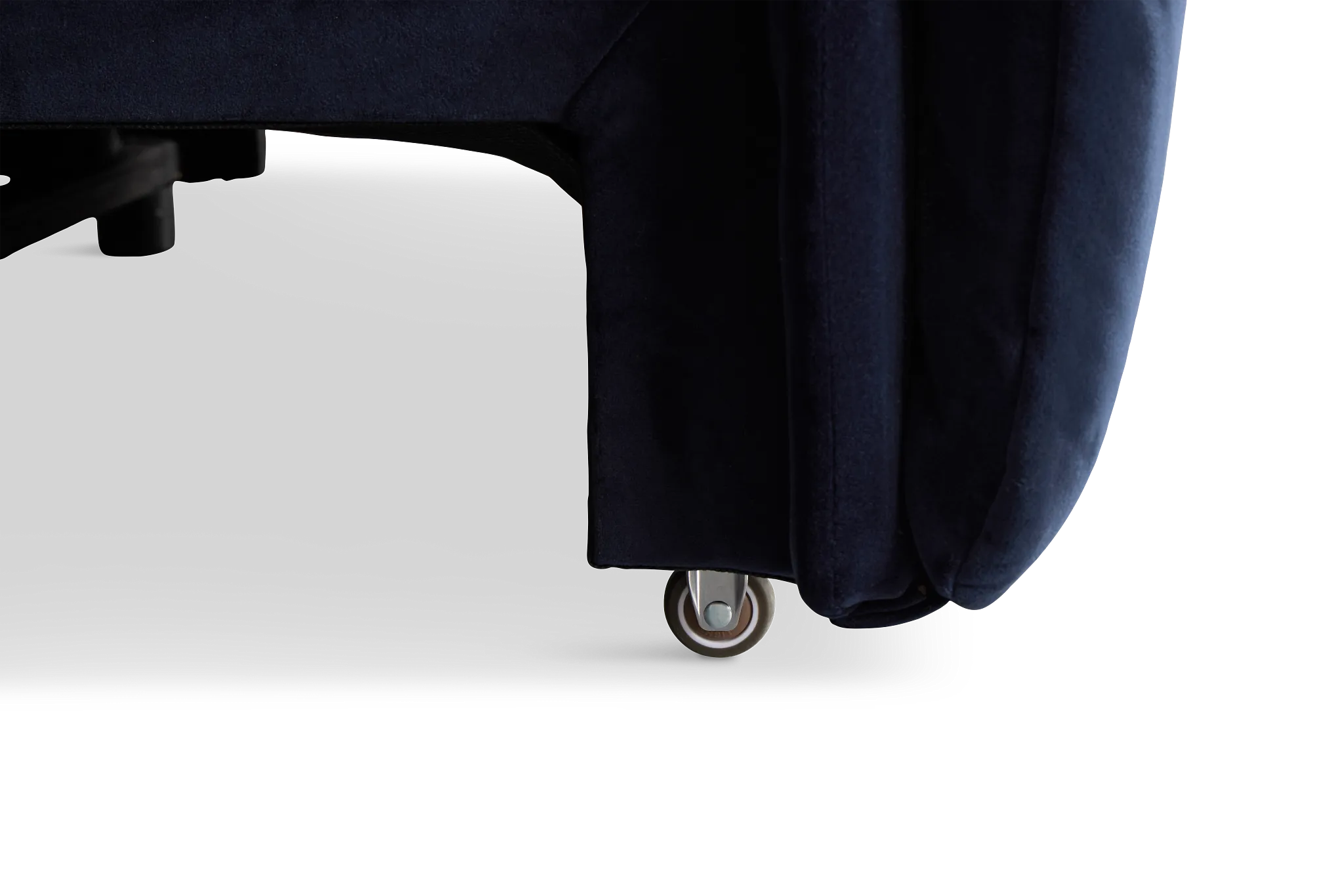 Gemma Navy Velvet Large Dual Power Left Chaise Sectional