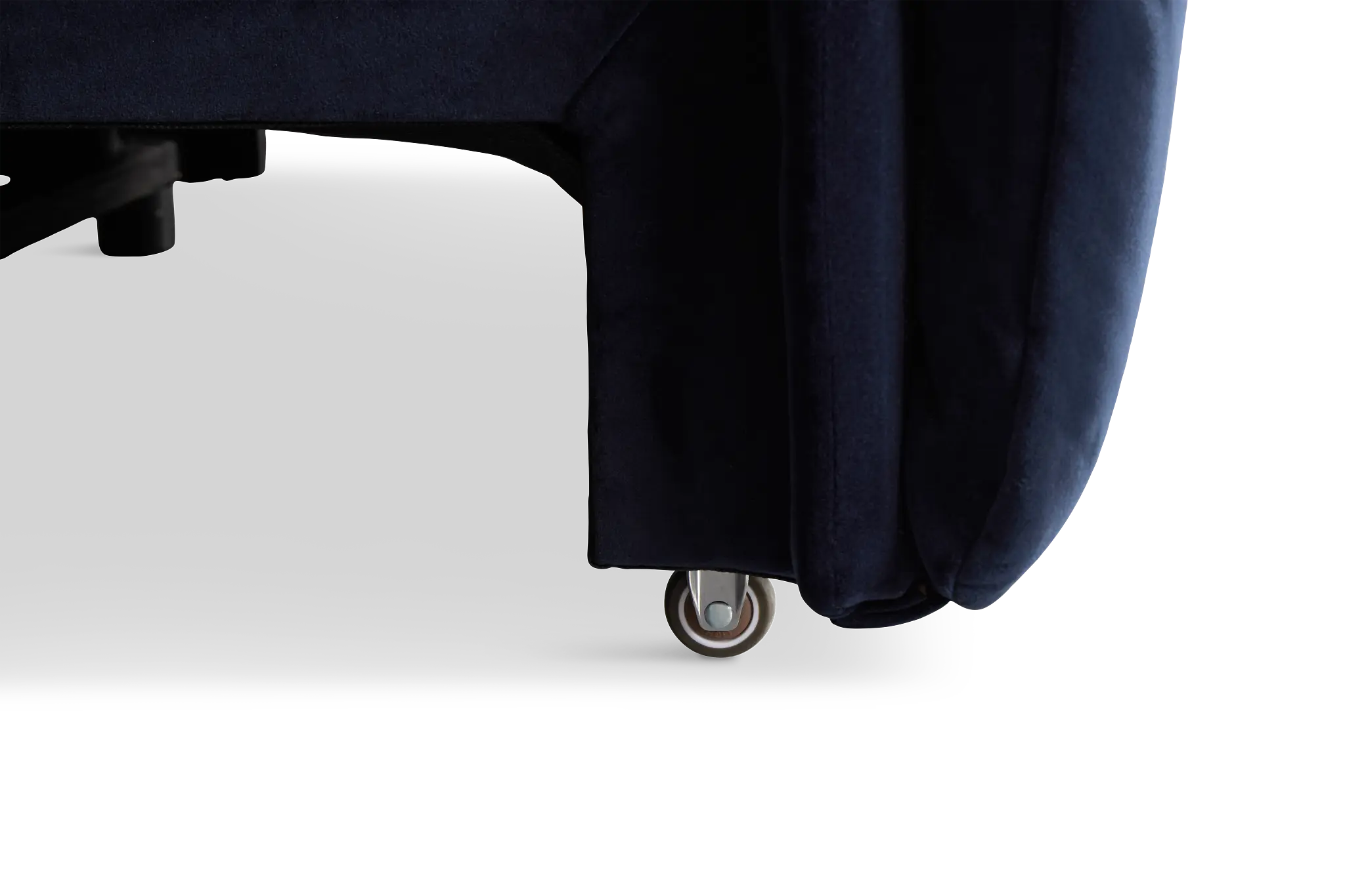 Gemma Navy Velvet Large Dual Power Left Chaise Sectional Gemma Navy Velvet Large Dual Power Left Chaise Sectional