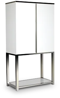 Miami White Bar Cabinet
