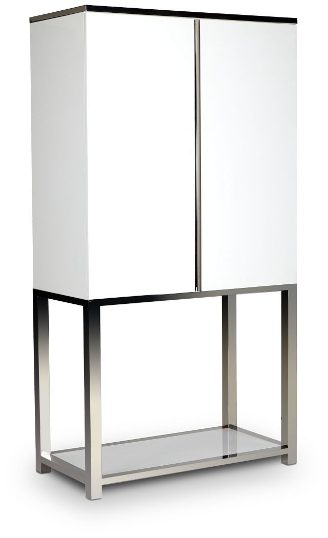 Miami White Bar Cabinet