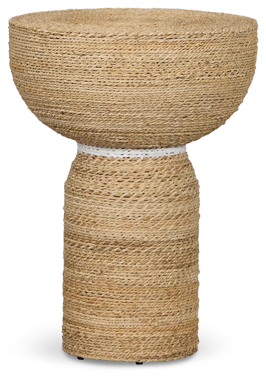 Harley Light Tone Woven Pedestal Table Harley Light Tone Woven Pedestal Table