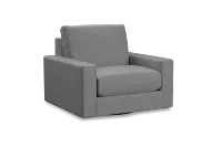 Edgewater Revenue Gray Swivel Chair