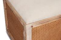 Lenn Light Tone Woven Accent Stool