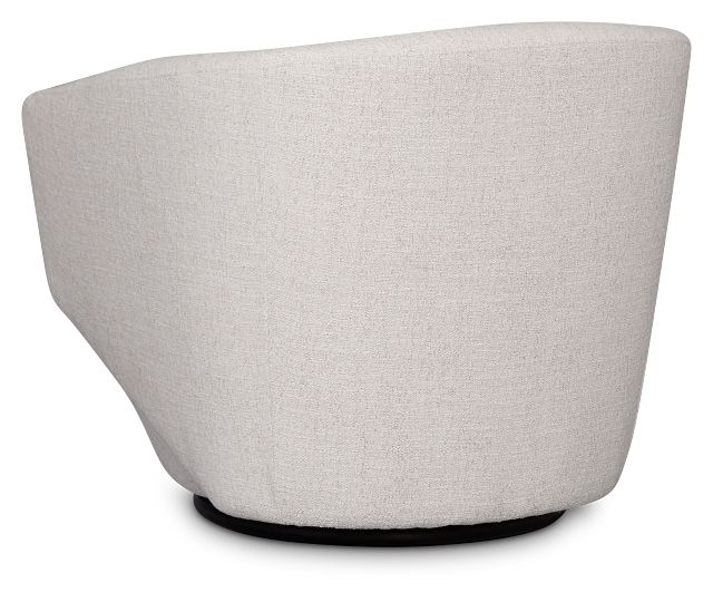 Baylor Light Beige Fabric Swivel Chair
