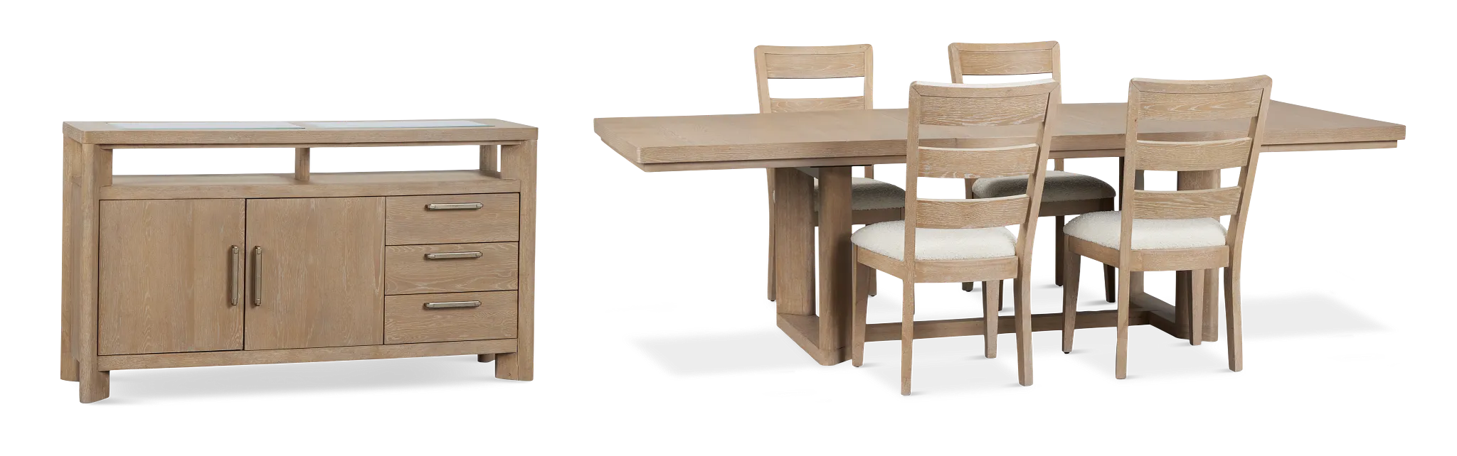 Alton Light Tone Rect Dining Room