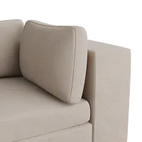 Destin Sutton Beige Fabric 5pc Bumper Sectional