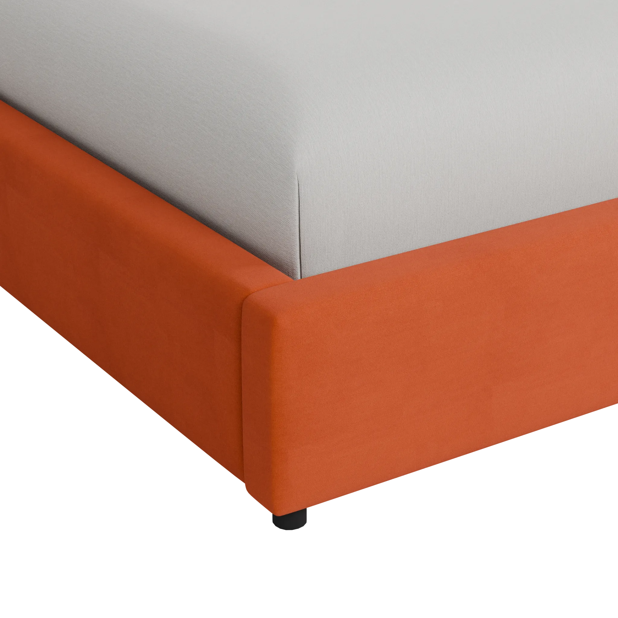 Grayton Joya Orange 54" Upholstered Platform Bed