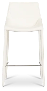 Wakefield White 27" Upholstered Barstool
